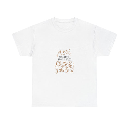 Classy & Fabulous Unisex Heavy Cotton Tee - Stylish Comfort for Everyday Wear