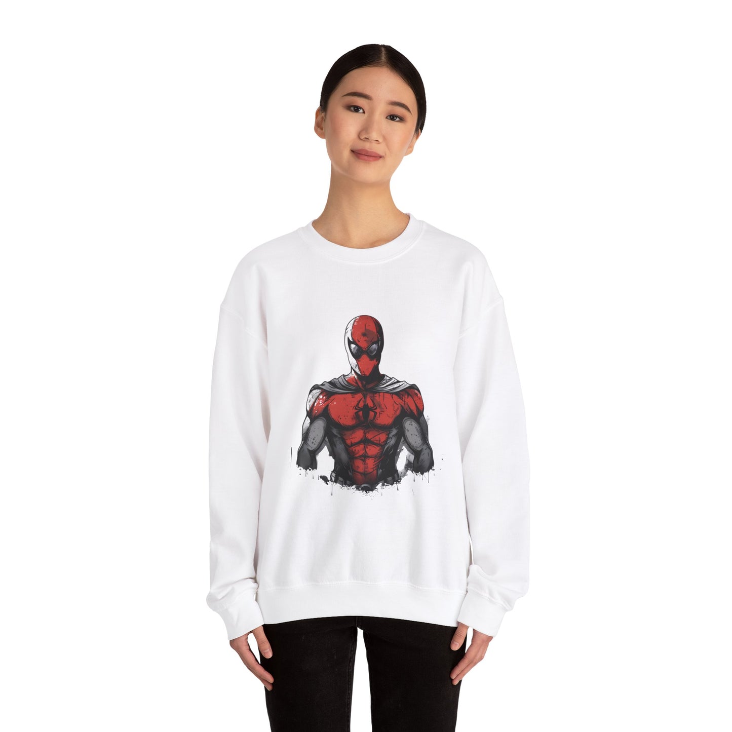 Heroic Spiderman Graphic Unisex Crewneck Sweatshirt
