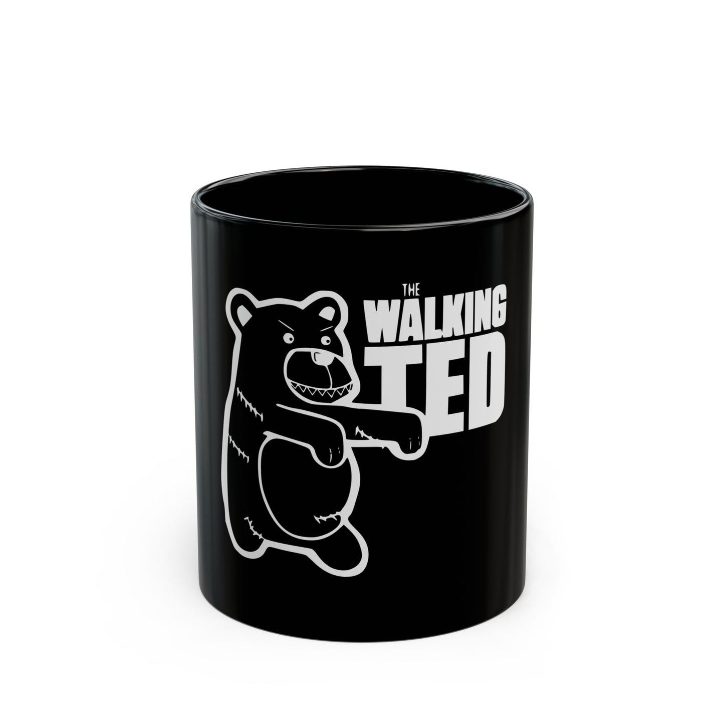 Funny Walking Ted Black Mug - Perfect Gift for Coffee Lovers!