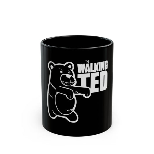 Funny Walking Ted Black Mug - Perfect Gift for Coffee Lovers!