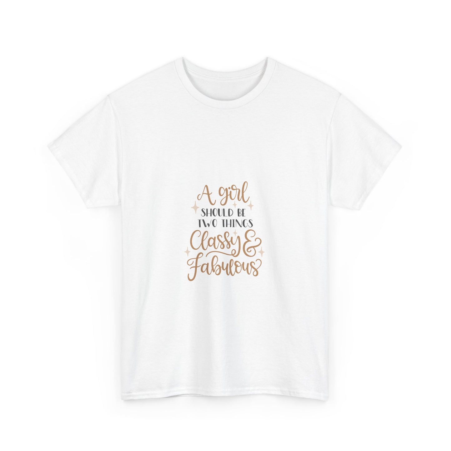 Classy & Fabulous Unisex Heavy Cotton Tee - Stylish Comfort for Everyday Wear